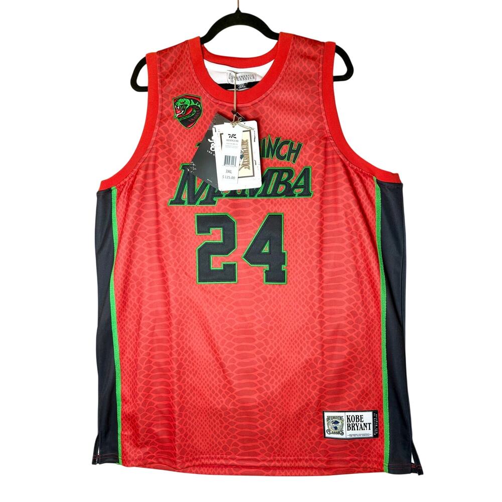 NWT - 3XL - Kobe Mamba Grinch Basketball Jersey by Headgear